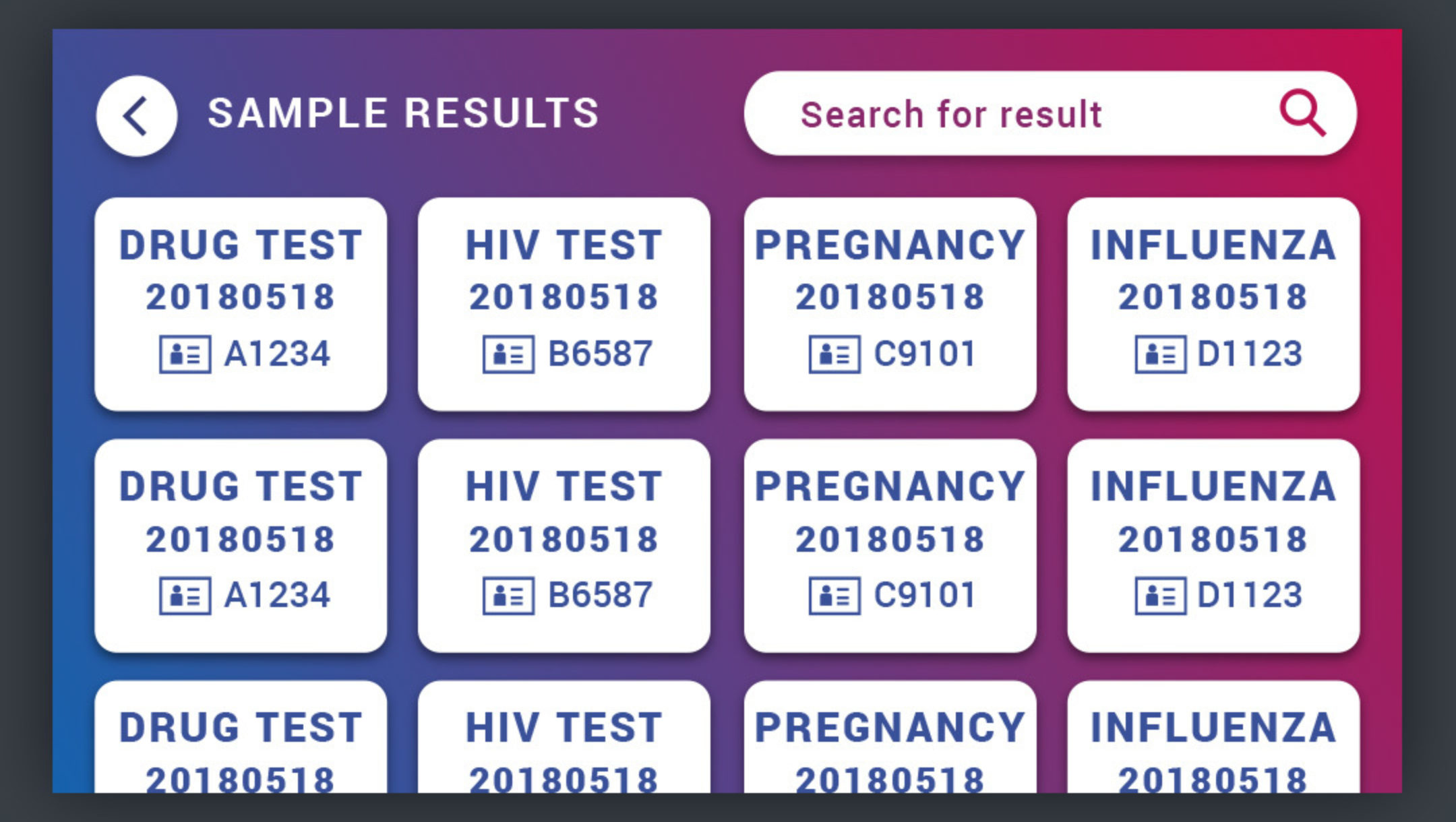 Screen Qiagen Schnelltestreader