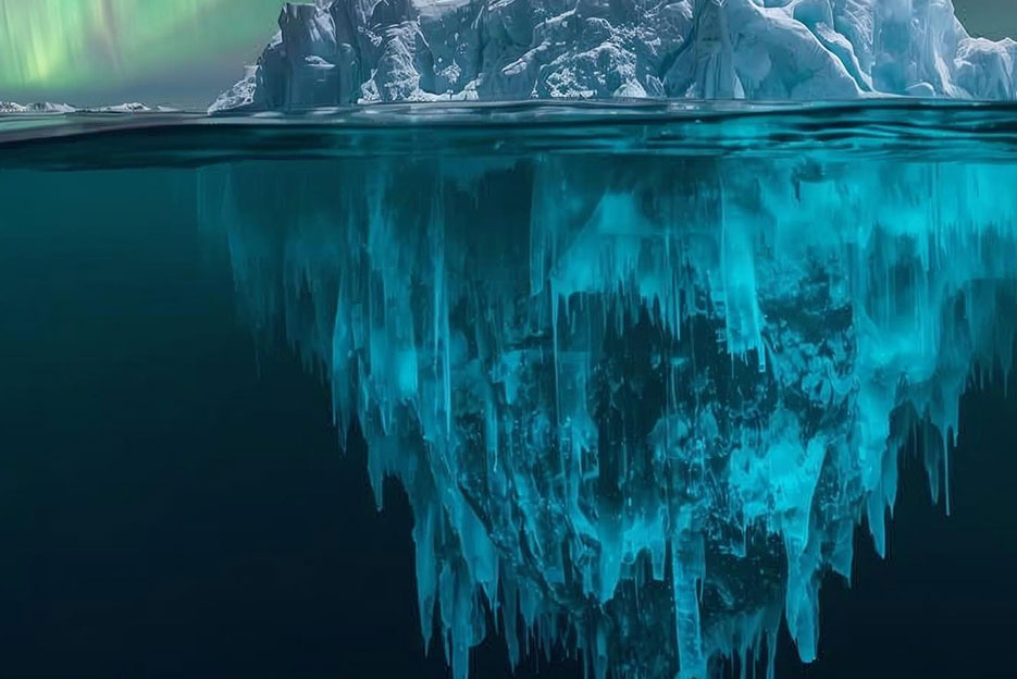 Bild eines Einsbergs