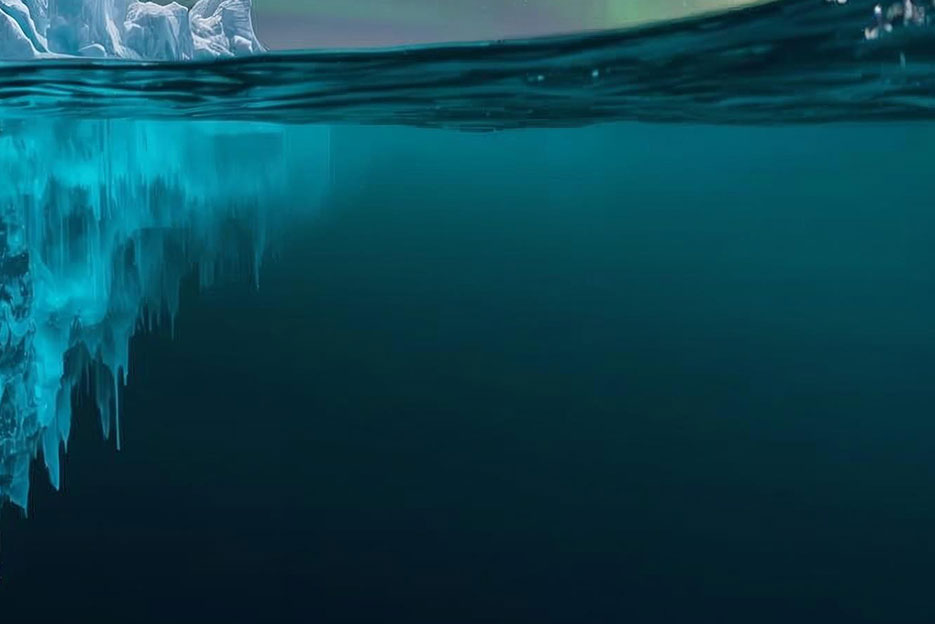 Bild eines Einsbergs