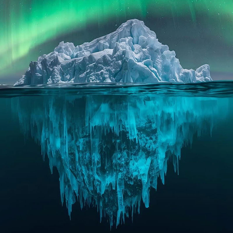 Bild eines Eisbergs