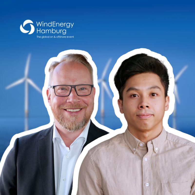 Ralph Siegert und Ka Hoa Lam auf der WindEnergy Hamburg